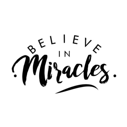 Believe in Miracles - Black - Men's Premium T-Shirt