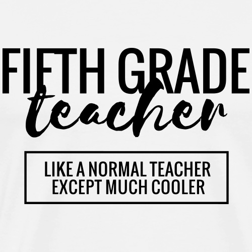 Cool 5th Grade Teacher Funny Teacher T-Shirt - Men's Premium T-Shirt