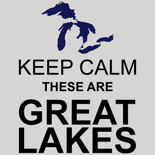 Keep Calm/Great Lakes - Men's Premium T-Shirt