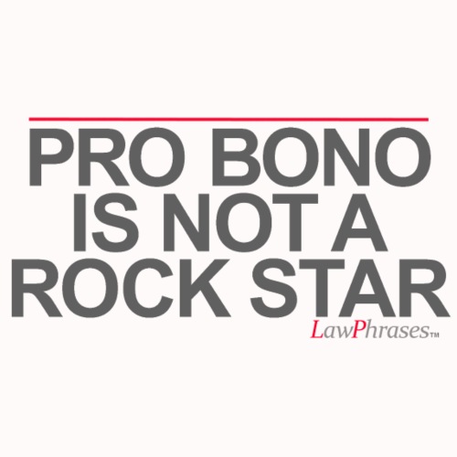 PRO BONO IS NOT A ROCK STAR - Men's Premium T-Shirt
