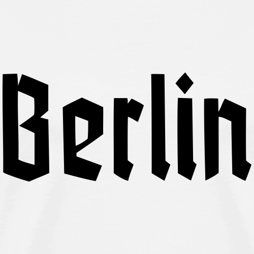 BERLIN Fraktur Font - Men's Premium T-Shirt