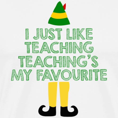 Teaching's My Favourite Christmas Teacher T-Shirt - Men's Premium T-Shirt