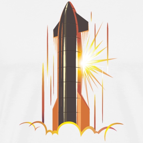 Star Ship Mars - No Text - Men's Premium T-Shirt