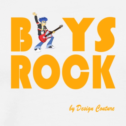 BOYS ROCK ORANGE - Men's Premium T-Shirt