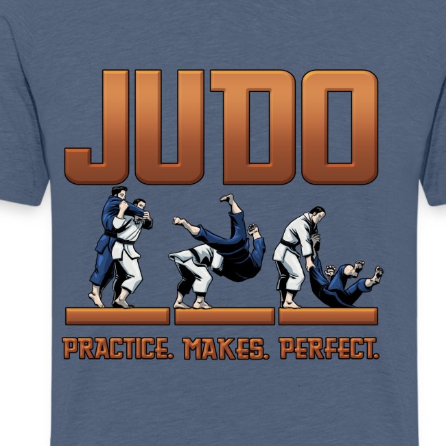 Judo Shirt - Practice Makes Perfect Design