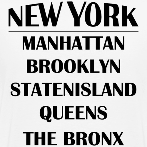 Boroughs of New York City - Men's Premium T-Shirt