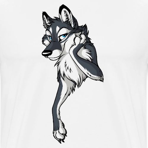 STUCK Wolf Black (double-sided) - Men's Premium T-Shirt