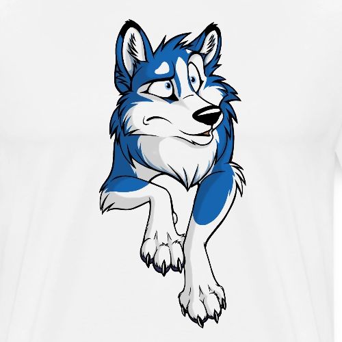 STUCK Husky Blue (double-sided) - Men's Premium T-Shirt