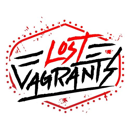 Lost Vagrants Black Text Logo - Men's Premium T-Shirt
