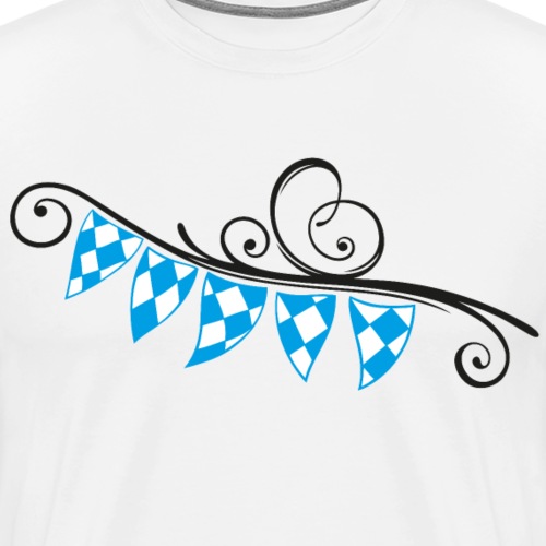 Oktoberfest Bavaria Pennant Flag - Men's Premium T-Shirt