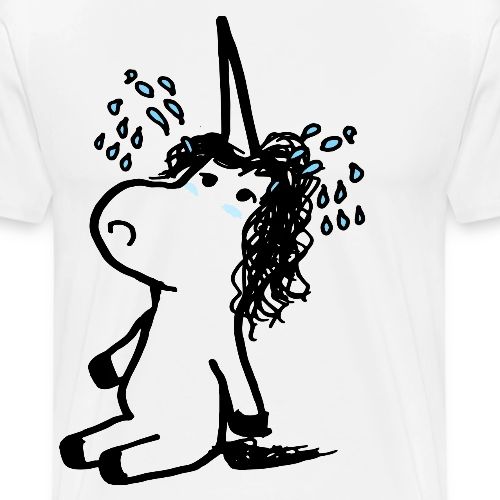 unicornio lloron - Men's Premium T-Shirt