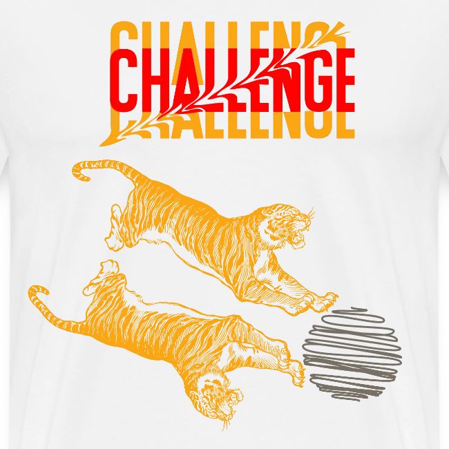 Double tiger fashion, jungle feline animals.