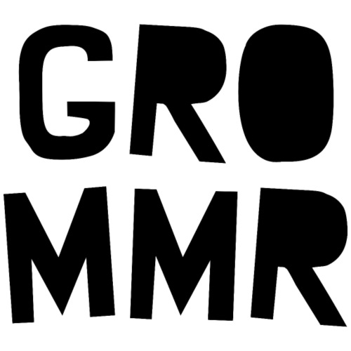 Stylized Grommr Name (Black) - Men's Premium T-Shirt