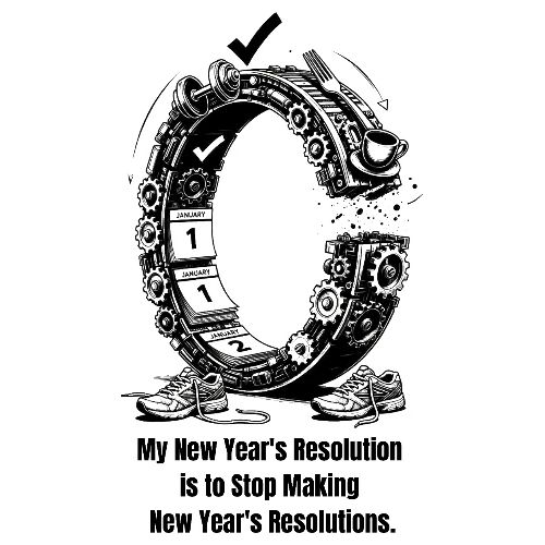 The Resolution Loop - Sarcastic New Year's T-Shirt - Men's Premium T-Shirt