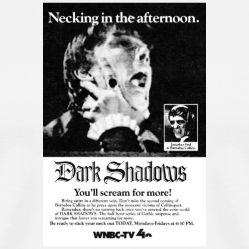 Dark Shadows WNBC TV-4 Newspaper Ad - Men's Premium T-Shirt