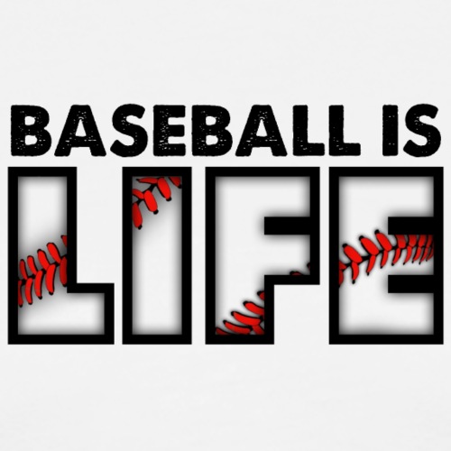 Baseball is life logo - Large - Men's Premium T-Shirt