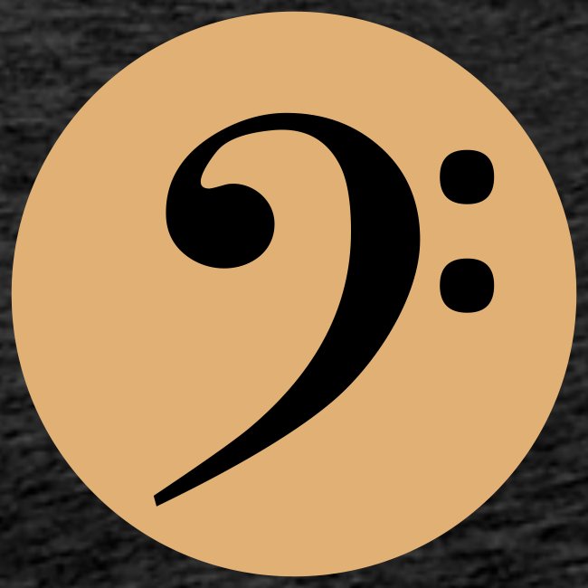 Bass Clef in Circle