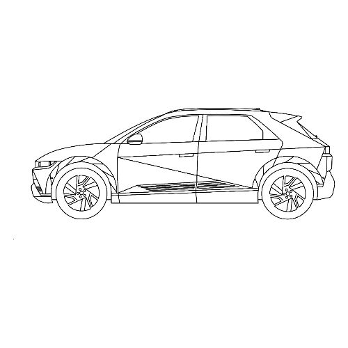 2025 Ioniq 5 Car with19 inch wheels - Men's Premium T-Shirt