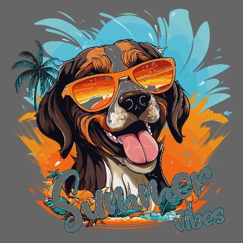 Funny Dog: Summer Vibes