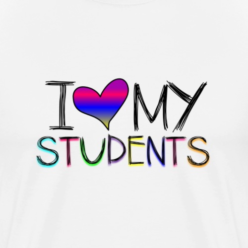 Love my studentss png - Men's Premium T-Shirt