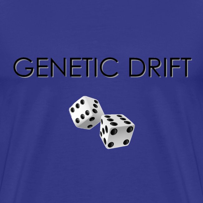Minimalist design: genetic drift (light background