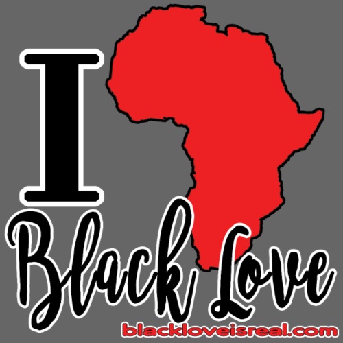 I love black love - Men's Premium T-Shirt