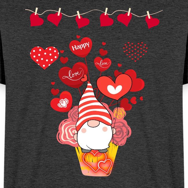 Design wrapped in love hearts, vibrating in love.