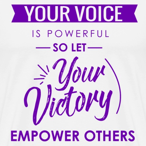 Your Voice... Your Victory... Purple - Men's Premium T-Shirt