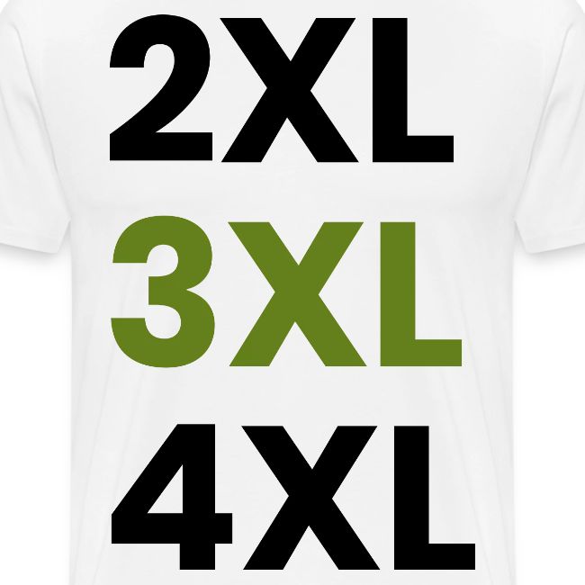 2XL 3XL 4XL