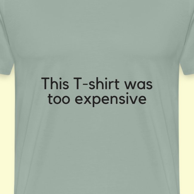 this T-shirt was too expensive