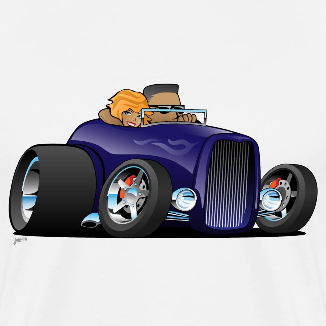 Highboy hot rod deep purple roadster