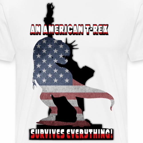 An American Rex Survives Everything - Patriot Day - Men's Premium T-Shirt