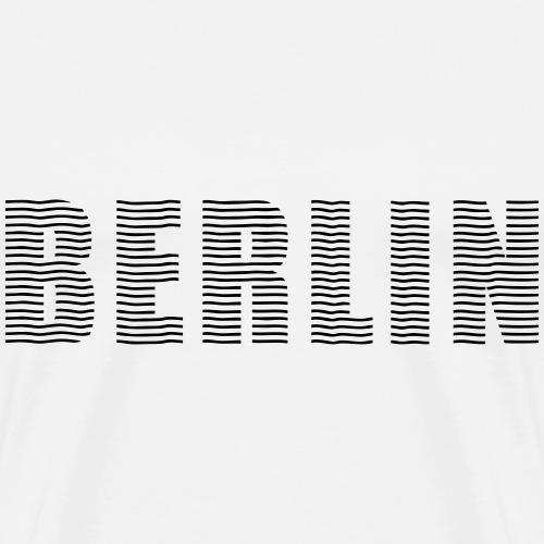 BERLIN line-font - Men's Premium T-Shirt