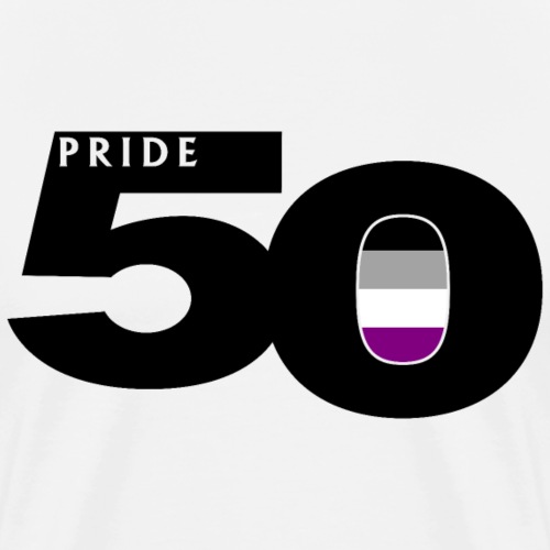 50 Pride Asexual Pride Flag - Men's Premium T-Shirt