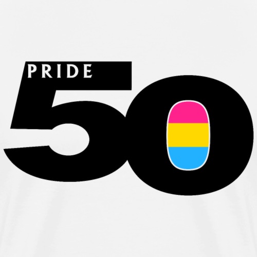 50 Pride Pansexual Pride Flag - Men's Premium T-Shirt