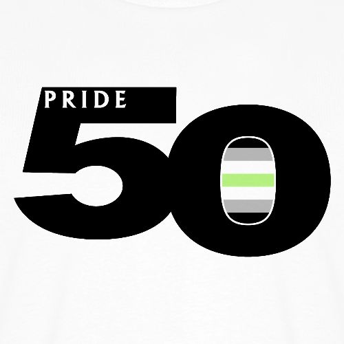 50 Pride Agender Pride Flag - Men's Premium T-Shirt