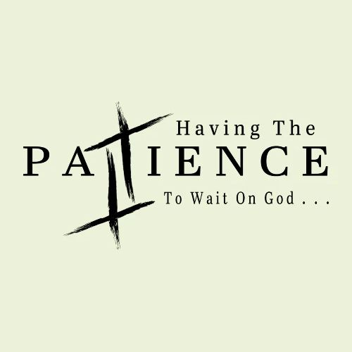 Patience (Black Letters) - Men's Premium T-Shirt