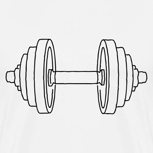 Dumbbell Weight - Men's Premium T-Shirt