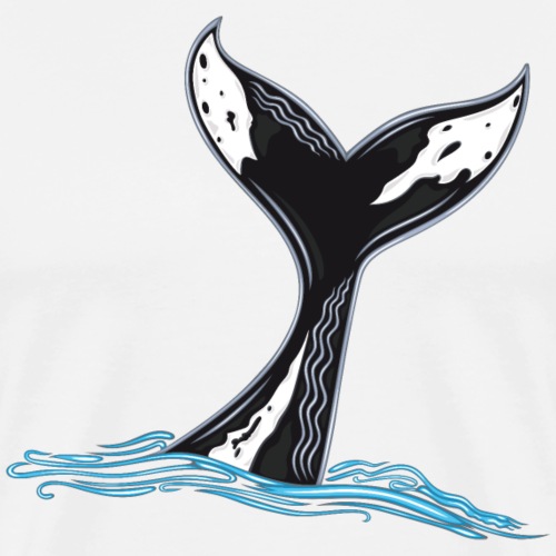 Whale Fin - Men's Premium T-Shirt