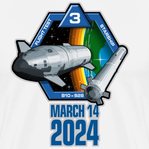 Starship Flight Test 3 - March 14 2024 - Men's Premium T-Shirt