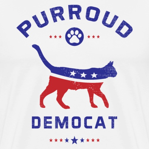 Vintage Purroud Democat Custom T-shirts - Men's Premium T-Shirt