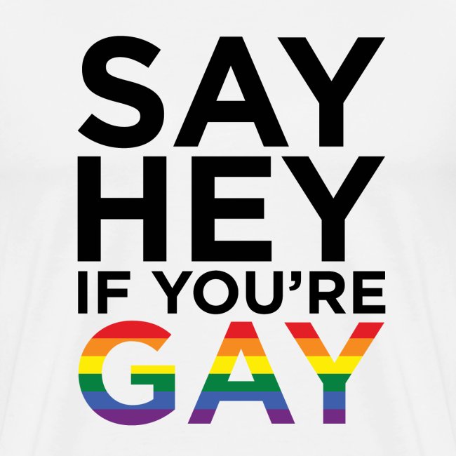 Say Hey If You're Gay
