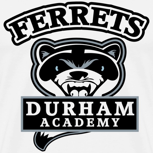 durham academy ferrets logo black - Men's Premium T-Shirt