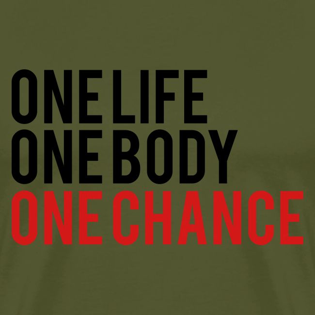 One Life One Body One Chance
