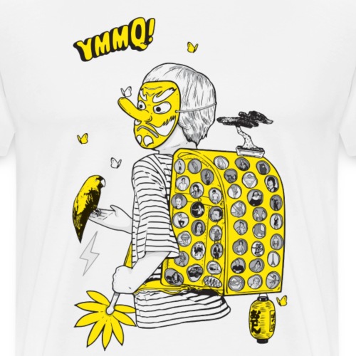 You Made Me Queer (Yellow) by Yuji Okushi - Men's Premium T-Shirt