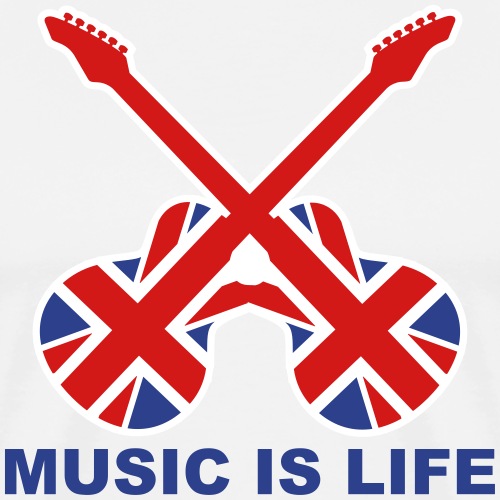 Music is life - Men's Premium T-Shirt