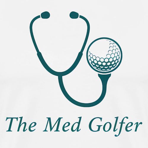 The Med Golfer - Doctor Golf Gift Tee for Men - Men's Premium T-Shirt