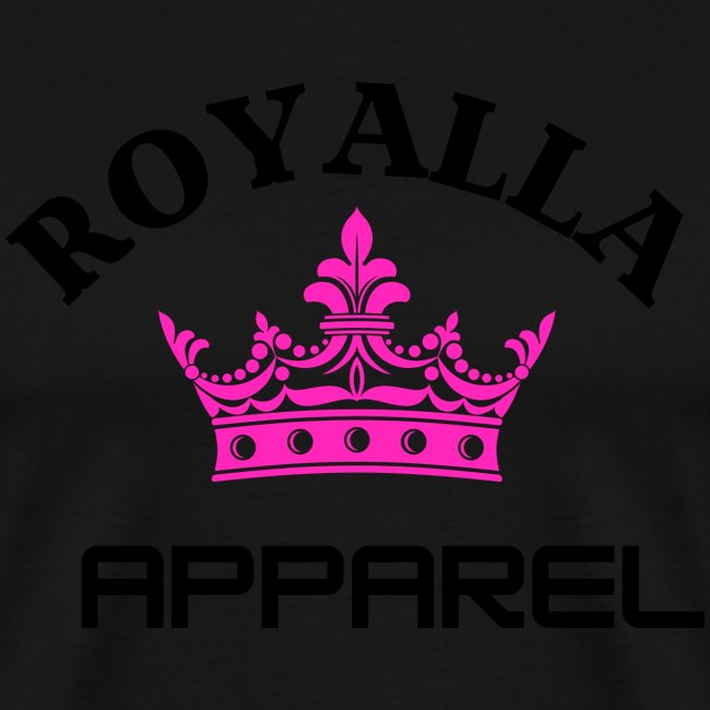 Royalla Apparel Black with Pink Logo