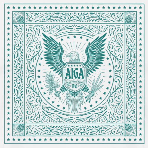 AIGA DC Stamp of Approval (teal) - Men's Premium T-Shirt