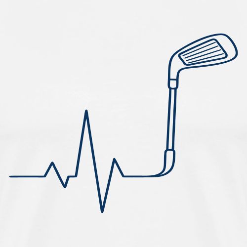 Healthcare Golfer Pulse - Medical Golf Gift Tee - Men's Premium T-Shirt